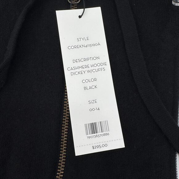 Veronica Beard‎ Cashmere Hoodie Dickey with Cuffs Brand NEW NWT Black - Picture 5 of 7